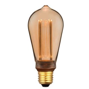 Eglo Ledfilamentlamp Edison - Amber - D6,5cm - Dimbaar - Warm Wit - E27 - 4,3w