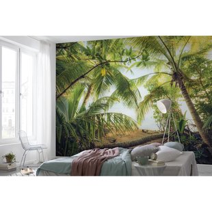 Fotobehang Piratenversteck - Groen - 2,80m X 450cm