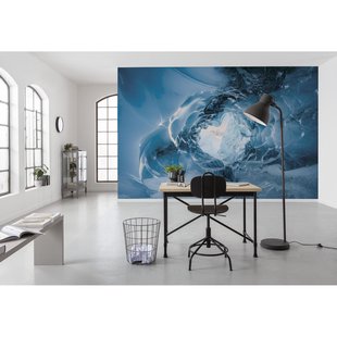Fotobehang The Eye Of The Glacier - Blauw - 2,80m X 450cm