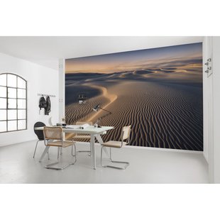 Glow Fotobehang Lines - Bruin - 2,80m X 450cm