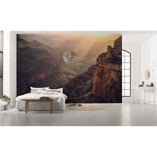 Fotobehang Grand Wonder - Bruin - 2,80m X 450cm