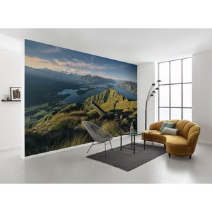 Fotobehang Green Ridges - Meerkleurig - 2,80m X 450cm