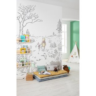 Winnie The Pooh Fotobehang Walk - Meerkleurig - 2,80m X 200cm