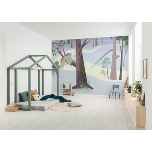 Fotobehang Sleep On The Tree - Meerkleurig - 2,80m X 400cm
