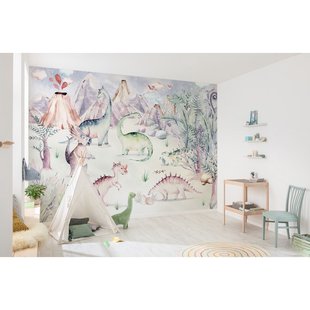 Fotobehang Dino Playground - Meerkleurig - 2,80m X 400cm