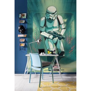 Fotobehang Mandalorian Stormtrooper - Meerkleurig - 2,80m X 200cm