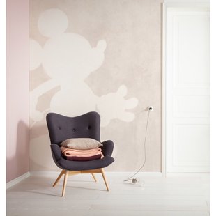 Fotobehang Mickey Contour - Grijs - 2,80m X 200cm