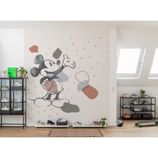 Fotobehang Mickey Organic Shapes - Bruin - 2,80m X 250cm