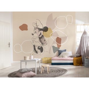 Fotobehang Minnie Soft Shapes - Meerkleurig - 2,80m X 350cm