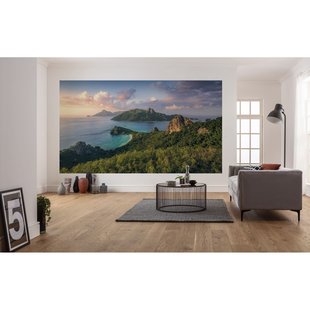 Fotobehang Monkey Island - Meerkleurig - 2,00m X 350cm