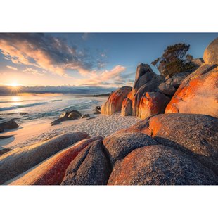 Bay Of Fires Fotobehang - Meerkleurig - 2,80m X 400cm