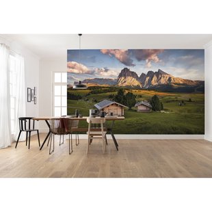 Fotobehang Dolomitentraum - Meerkleurig - 2,80m X 450cm