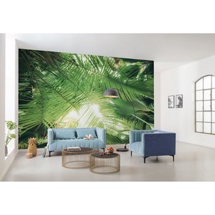 Fotobehang Dschungeldach - Groen - 2,80m X 450cm