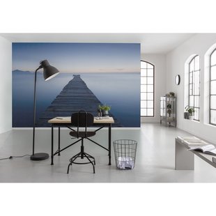 Fotobehang Infinity - Blauw - 2,80m X 450cm