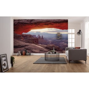 Fotobehang Mesa Arch - Bruin - 2,80m X 450cm