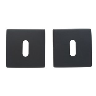 Sleutelplaat Vierkant Rvs Mat Zwart