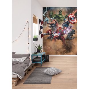Fotobehang Avengers Superpower - Meerkleurig - 2,50m X 200cm