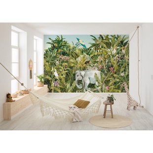 Fotobehang Jungle Exped - Meerkleurig - 2,50m X 350cm