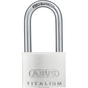 Abus Hangslot Met Sleutel Titalium Tkti24/40hb40 - Aluminium Lange Beugel Voor Poort - Behuizing 40mm
