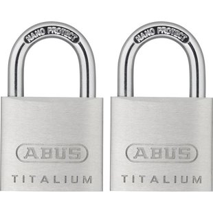 Abus Hangslot Met Sleutel Titalium Tkti23/30 - Aluminium Voor Poort En Kluisje - Behuizing 30mm