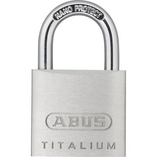 Abus Hangslot Met Sleutel Titalium Tkti23/30 - Aluminium Voor Poort, Voor Kluisje - Behuizing 30mm