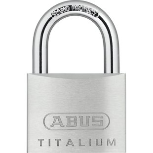 Abus Hangslot Met Sleutel Titalium Tkti25/50 - Aluminium Voor Poort - Behuizing 50mm