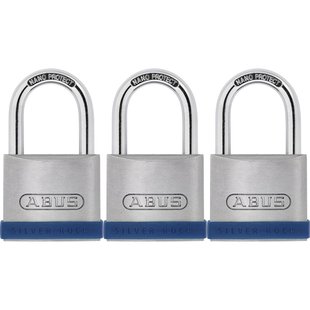 Abus Hangslotset Met Sleutel Tkz5/45 - Massief Zink Voor Poort - Behuizing 45mm - Set Van 3 Stuks