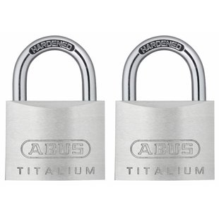 Abus Combinatieslot Kti12/30 - Massief Aluminium Hoge Veiligheid - Behuizing 30mm - Set Van 2 Stuks