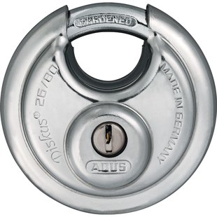 Abus Discusslot Met Sleutel Tkdi37/80 - Roestvrij Staal Hoge Veiligheid - Diameter 80mm