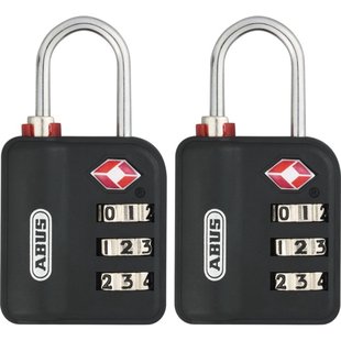 Abus Combinatieslot Tcp11/30 - Kunststof Voor Koffer - Behuizing 30mm - Set Van 2 Stuks