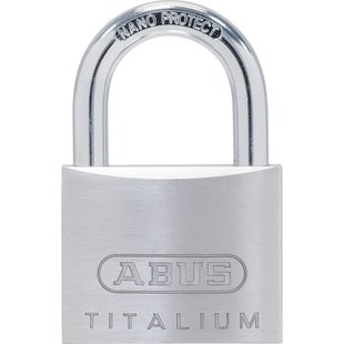 Abus Hangslot Met Sleutel Titalium Tkti46 - Massief Aluminium, Hoge Veiligheid, Waterbestendig - Behuizing 46 Mm