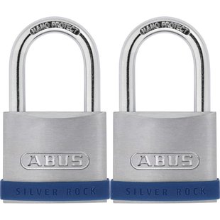 Abus Hangslotset Tkz4/40 - Zink, Hoge Veiligheid Voor Poort - Behuizing 40mm - Set Van 2 Stuks