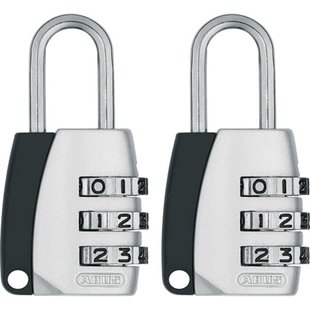 Abus Combinatieslot Tcz2/20 - Zink Voor Kluisje - Behuizing 20 Mm - Set Van 2 Stuks