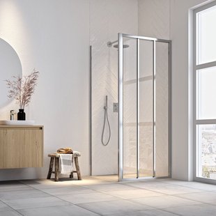 Sealskin - Zijpaneel Voor Douche Schuifdeur Hooked - 90 X 200cm - Chroom Profiel - 6 Mm Helder Glas