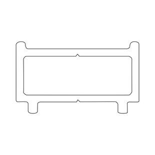 Sealskin - Verbredingsprofiel Contour - 200cm Hoog - 1cm Breed - Wit