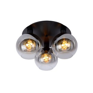 Lucide Plafondlamp Marius Zwart ⌀50cm 3xe327