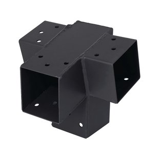 Suki Koppel T-stuk 4 Aansluitingen Antraciet 71x71mm Type I