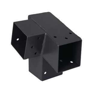 Suki Koppelstuk Hoek 3 Aansluitingen Antraciet 71x71mm Type D