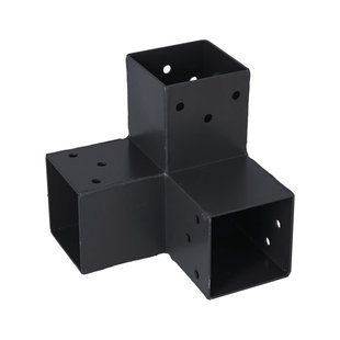 Suki Koppelstuk Hoek 3 Aansluitingen Antraciet 71x71mm Type B