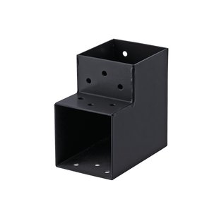 Suki Koppelstuk Hoek 2 Aansluitingen Antraciet 91x91mm Type A