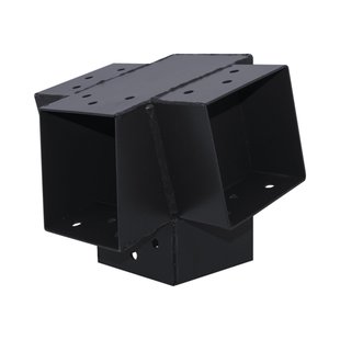 Suki Koppel T-stuk 4 Aansluitingen Antraciet 91x91mm Type I