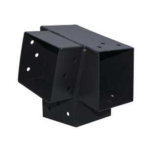 Suki Koppelstuk Hoek 3 Aansluitingen Antraciet 91x91mm Type D