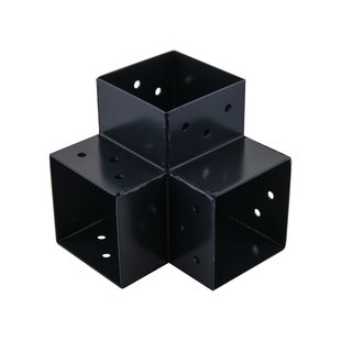 Suki Koppelstuk Hoek 3 Aansluitingen Antraciet 91x91mm Type B