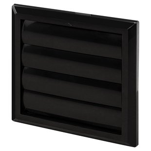 Sencys Overdrukrooster Lamel Ø150/160mm Kunststof Zwart