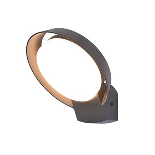 Lutec Wandlamp Polo Donkergrijs 15w