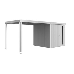Biohort Overkapping Voor Tuinhuis Neo 2a/2b/2c/2d Zilver Metallic 300x235x220cm