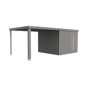 Biohort Overkapping Voor Tuinhuis Neo 3a/3b/3c/3d Kwartzgrijs Metallic 300x291x220cm