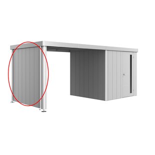 Biohort Zijwand Voor Zijdak Tuinhuis Neo 2a/2b/2c/2d Zilver Metallic