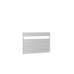 Biohort Recht Paneel Voor Tuinscherm Met Acrylglas Zilver Metallic 200x135cm