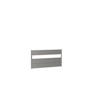 Biohort Recht Paneel Voor Tuinscherm Met Acrylglas Kwartsgrijs Metallic 180x90cm